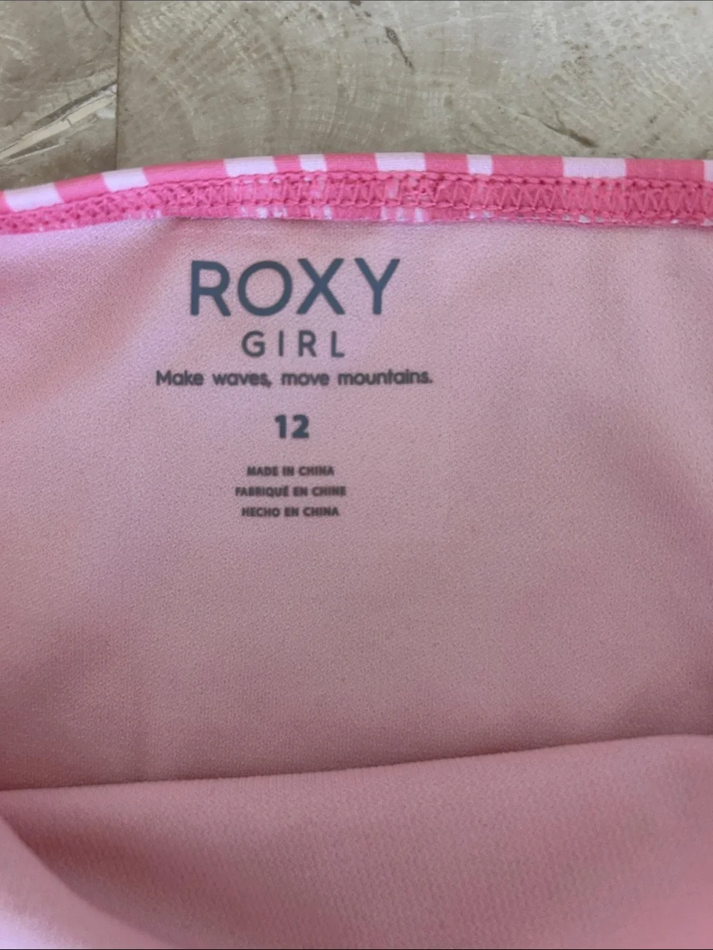 Bundle Roxy Girls Swim Set 4-Piece Mix & Match Bikini Top & 3 Bottoms Size 12